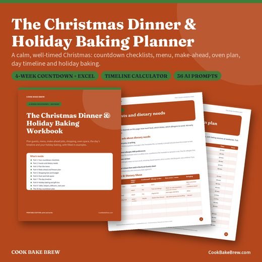 The Christmas Dinner & Holiday Baking Planner cover